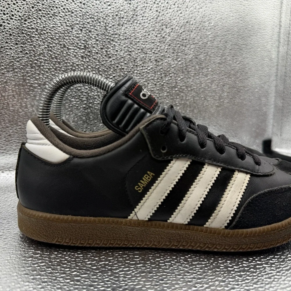 Size 5 Adidas Samba Classic Black Gum Mens Lace-Up Casual Sneaker Shoes 036516